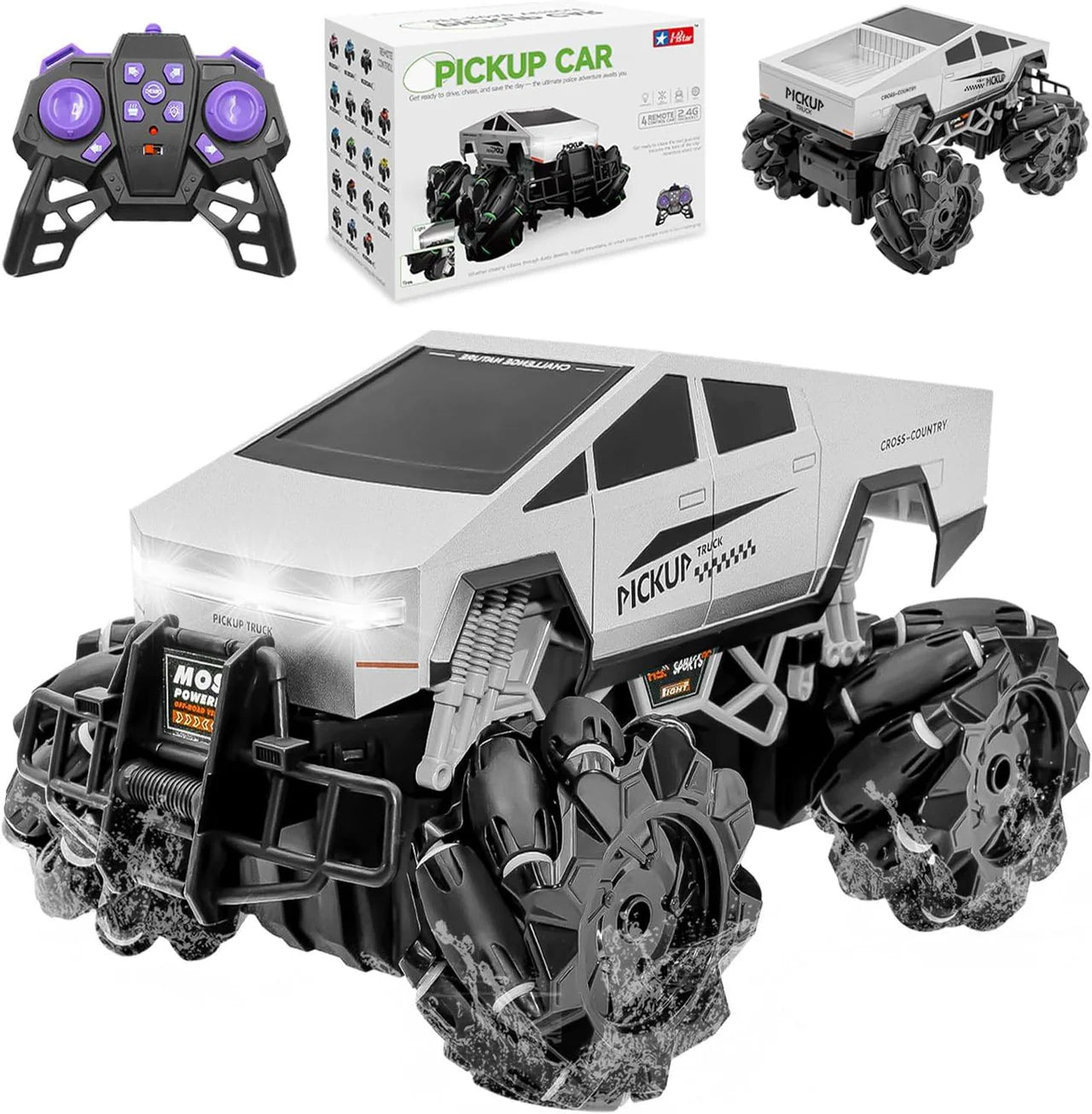 2.4GHz 1:16 RC Tesla Stunt Off-Road Truck  ⭐⭐⭐⭐⭐ (4.9/5)
