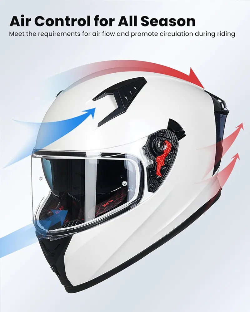 ILM Motorcycle Helmet Full Face Casco DOT Model Z501.  ⭐⭐⭐⭐⭐ (4.9/5)