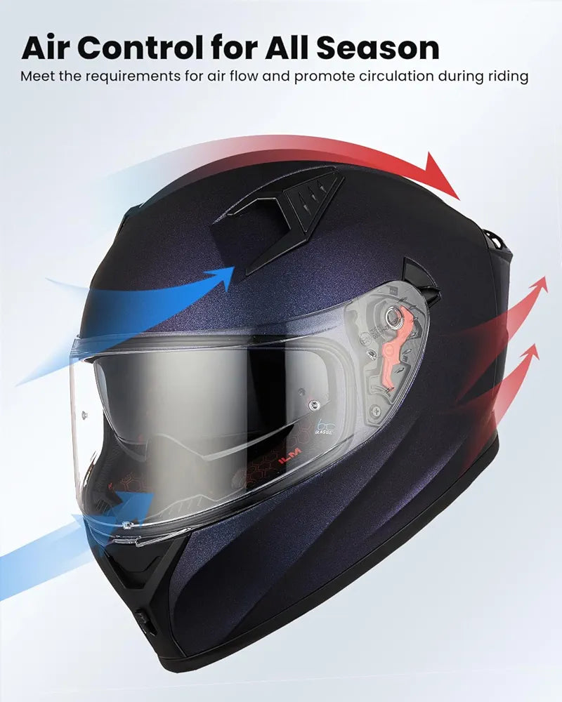 ILM Motorcycle Helmet Full Face Casco DOT Model Z501.  ⭐⭐⭐⭐⭐ (4.9/5)