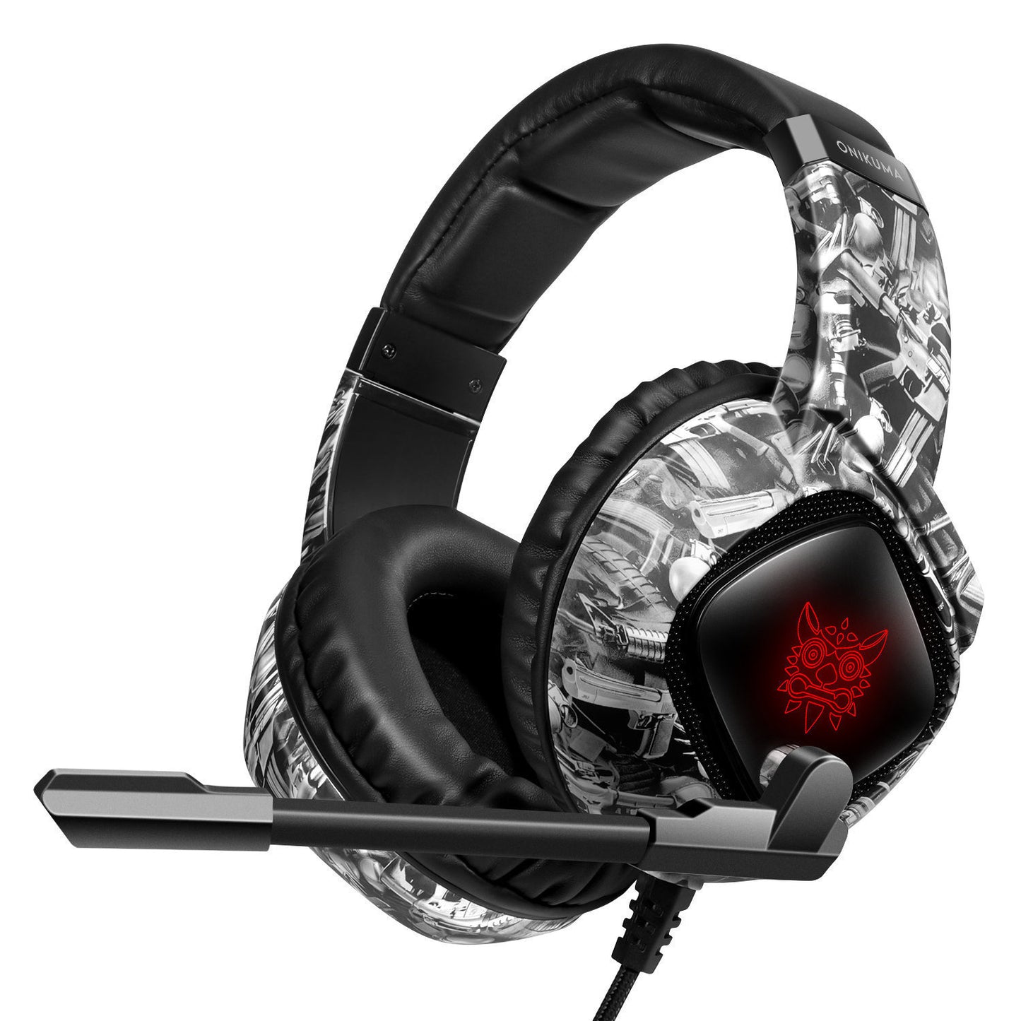 Gaming Headset For X-box One, PS4 Over Ear Headphones RGB Earphone With Noise Cancellation Microphone Volume Controller Tablet.        ⭐⭐⭐⭐⭐(4.9/5)