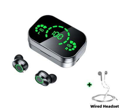 YD03 Wireless Bluetooth-compatible Headset TWS Large Screen Smart Digital Display In Ear Breathing Light.           ⭐⭐⭐⭐⭐(4.9/5)