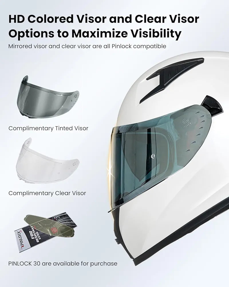 ILM Motorcycle Helmet Full Face Casco DOT Model Z501.  ⭐⭐⭐⭐⭐ (4.9/5)