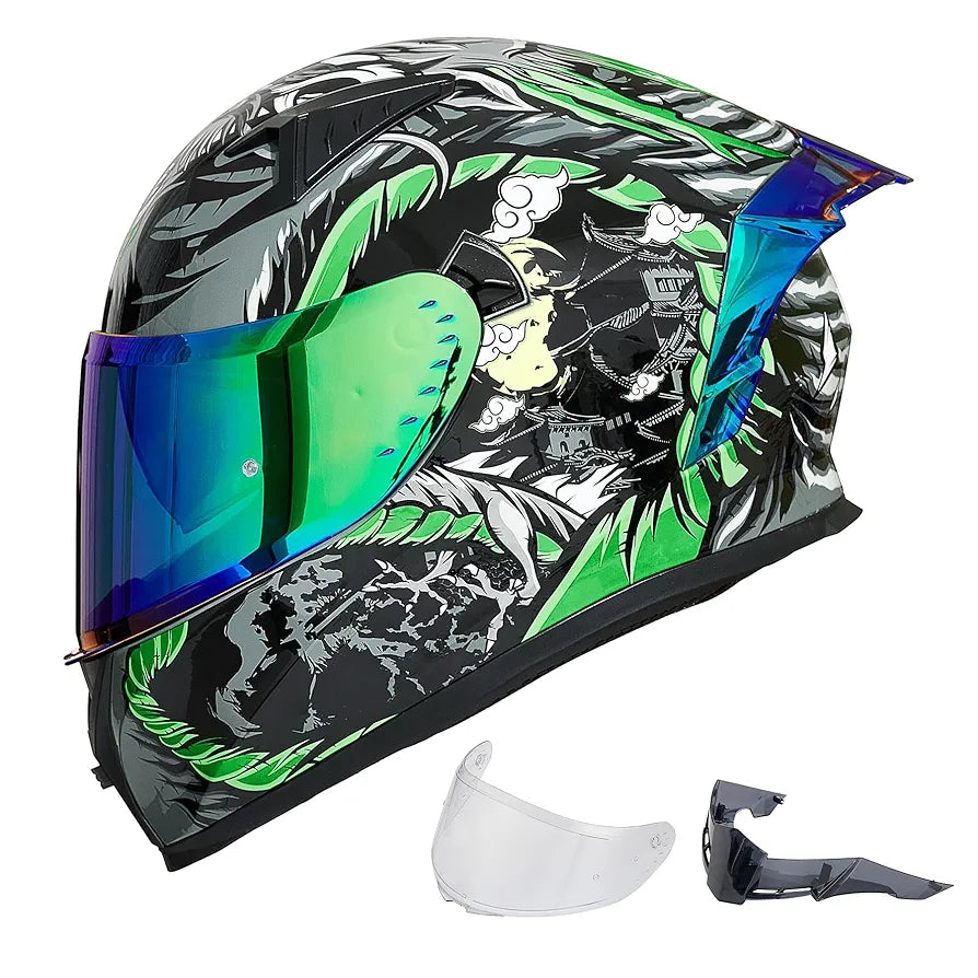 ILM Motorcycle Helmet Full Face Casco DOT Model Z501.  ⭐⭐⭐⭐⭐ (4.9/5)