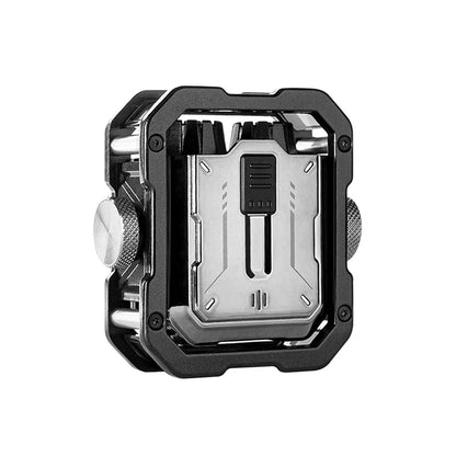Mechanical Invasion INVA-S Mecha Wireless Bluetooth Headset, Jetpack Trendy Dazzle, Bluetooth 5.3, RGB Light Effect, in-Ear, for iOS or Android, for Running Sports，Silver.                      ⭐⭐⭐⭐⭐ (4.9/5)