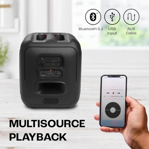 Best Seller

JBL PartyBox Encore Essential Bluetooth Party Speaker with JBL Pro Sound, IPX4 Splash proof, 100 Watt RMS Microphone Input
Visit the JBL store  ⭐⭐⭐⭐⭐ (4.9/5)